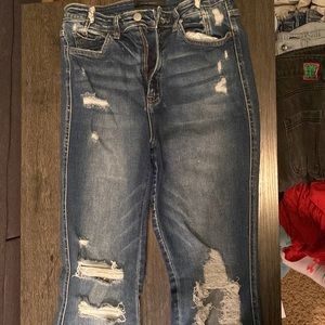 Flying monkey buckle jeans